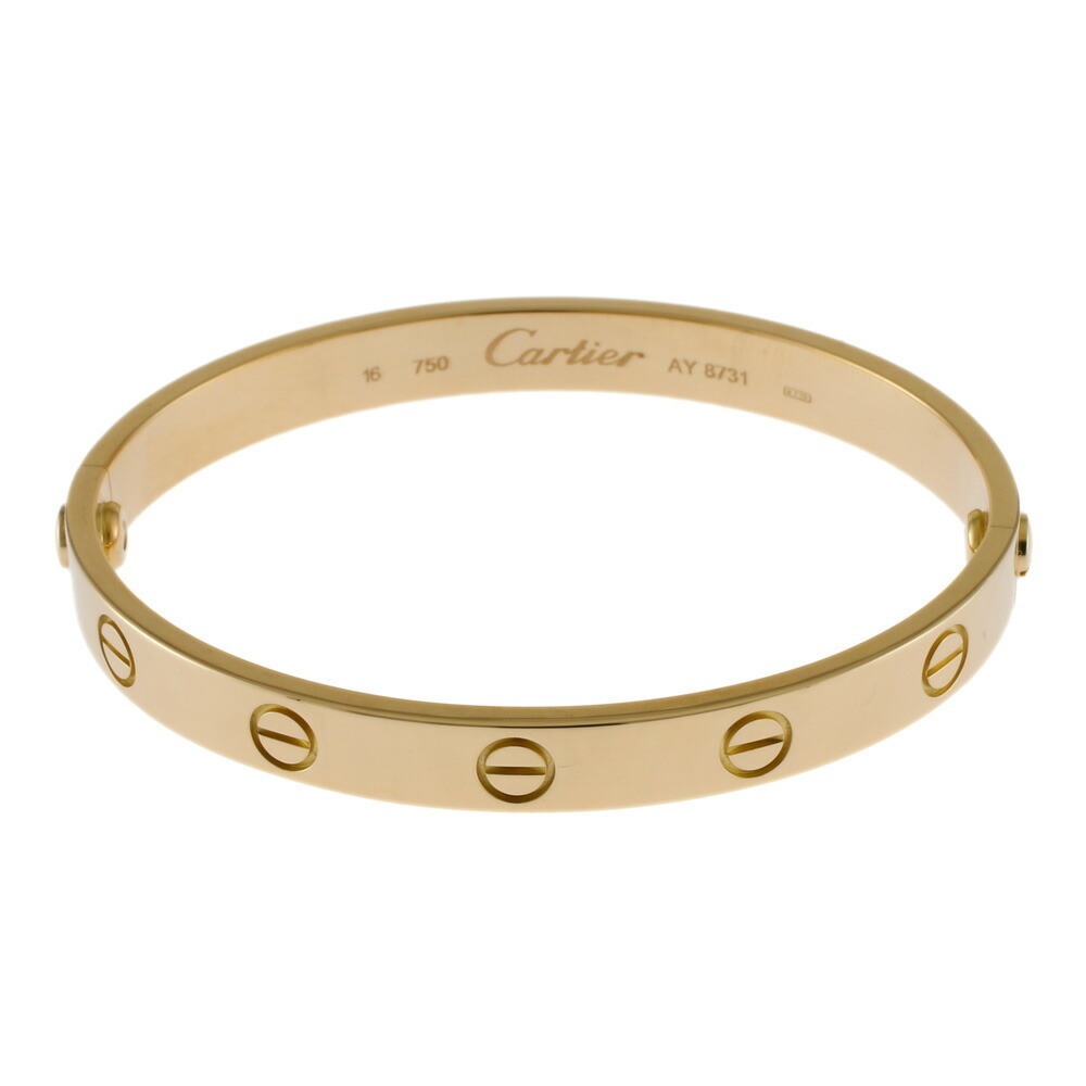 Cartier Love Bracelet Bangle with Driver Yellow Gold